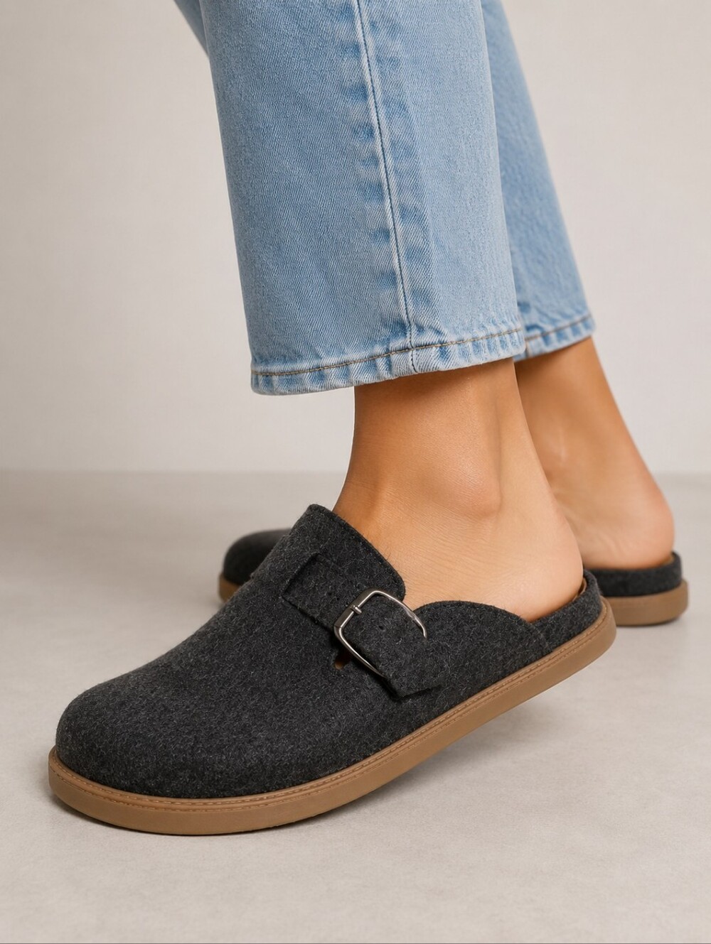 Jellypop Palmer Clogs Women's Dark Gray Slip-On Size 9